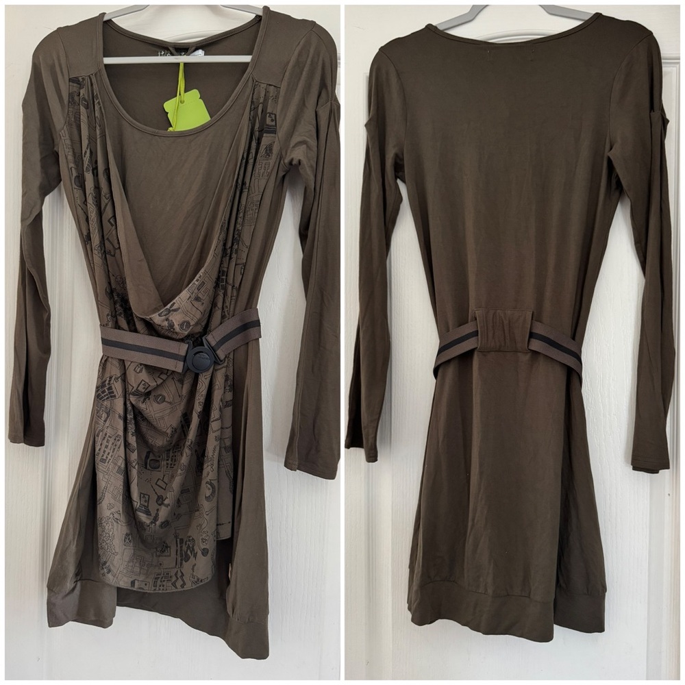 Skunkfunk - Arrako Print Drape Jersey Dress